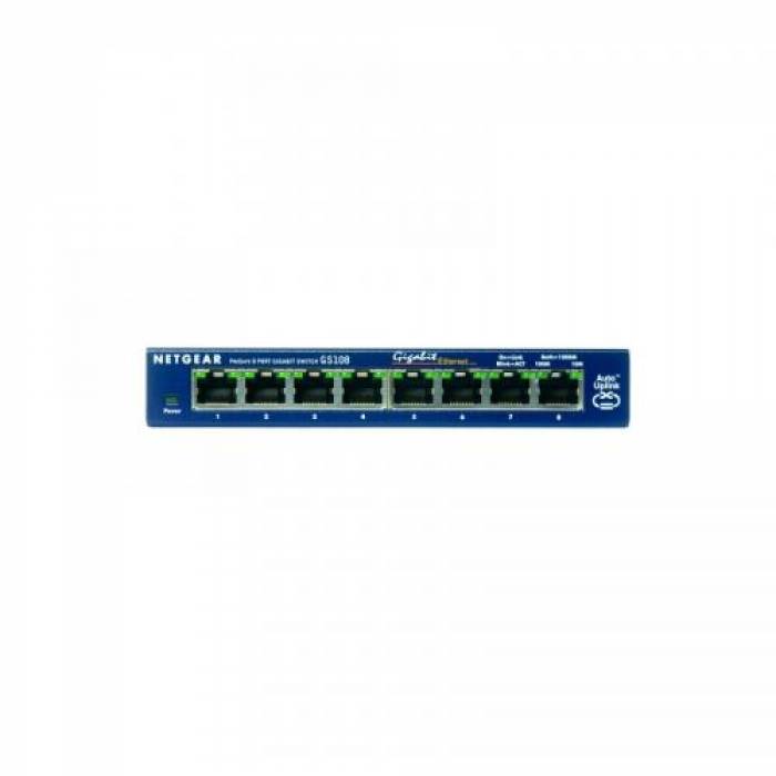 Switch NetGear Gigabit GS108GE, 8xport