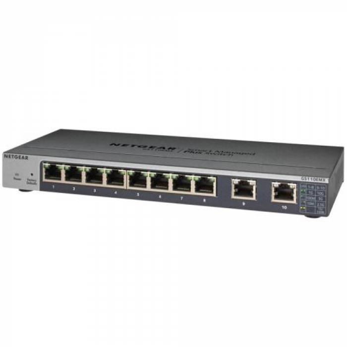 Switch Netgear GS110EMX, 8 porturi