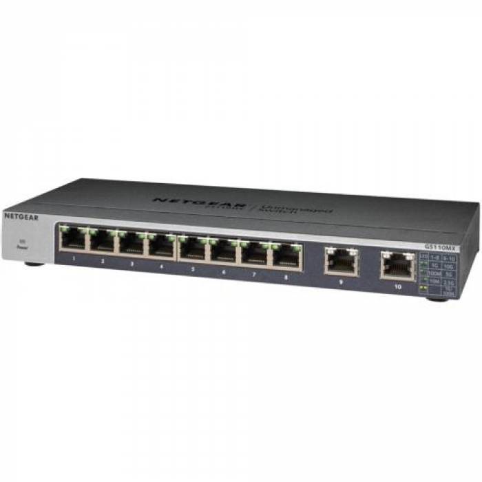 Switch Netgear GS110MX-100PES, 8 porturi