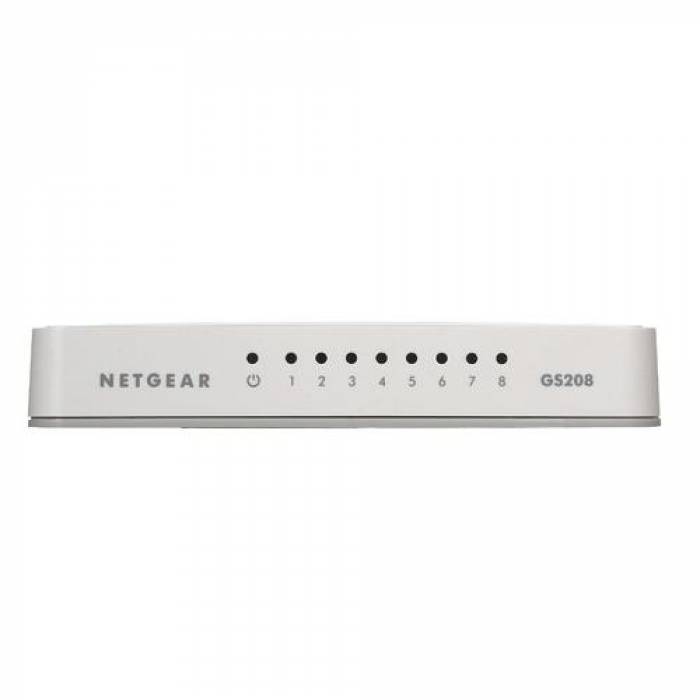 Switch Netgear GS208, 8 Porturi