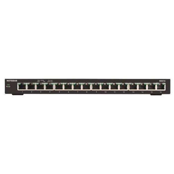 Switch Netgear GS316EPP-100PES, 16 porturi