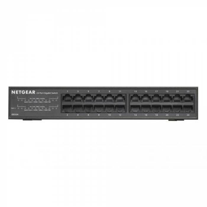 Switch Netgear GS324, 24 Porturi