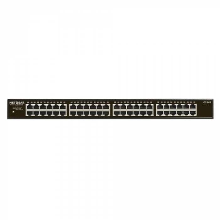 Switch Netgear GS348, 48 Porturi