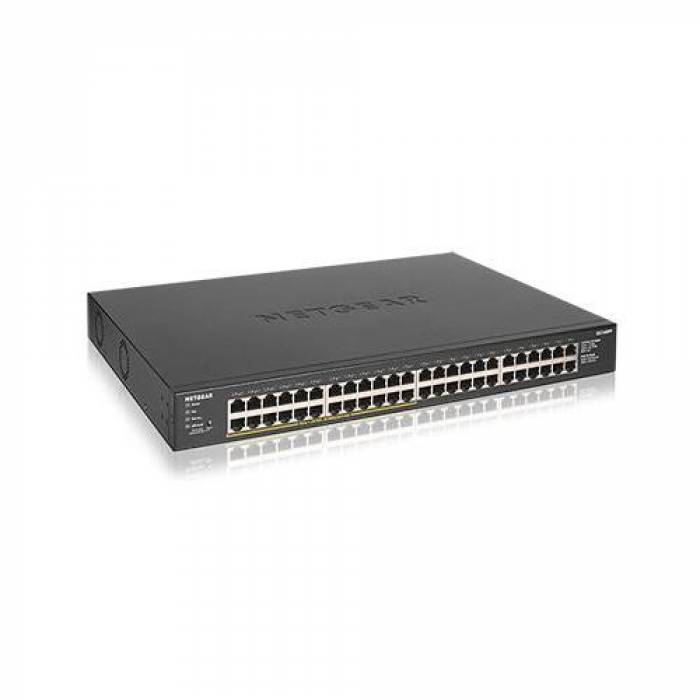 Switch Netgear GS348PP-100EUS, 48 porturi, PoE+