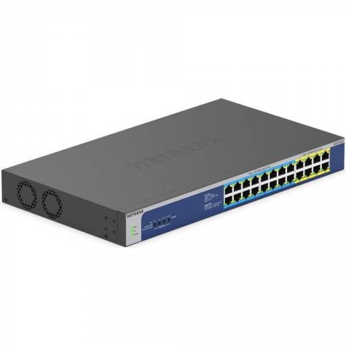 Switch Netgear GS524UP, 24 porturi