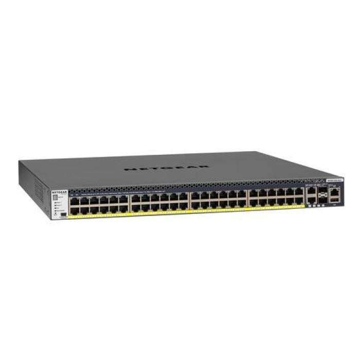 Switch Netgear M4300-52G-POE+ GSM4352PA, 48 porturi, PoE