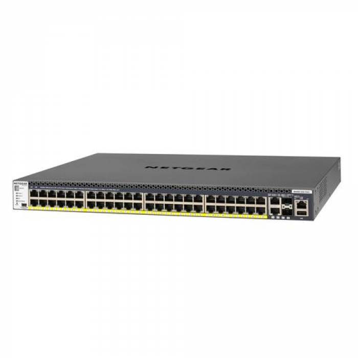 Switch Netgear M4300-52G-POE+ GSM4352PA, 48 porturi, PoE