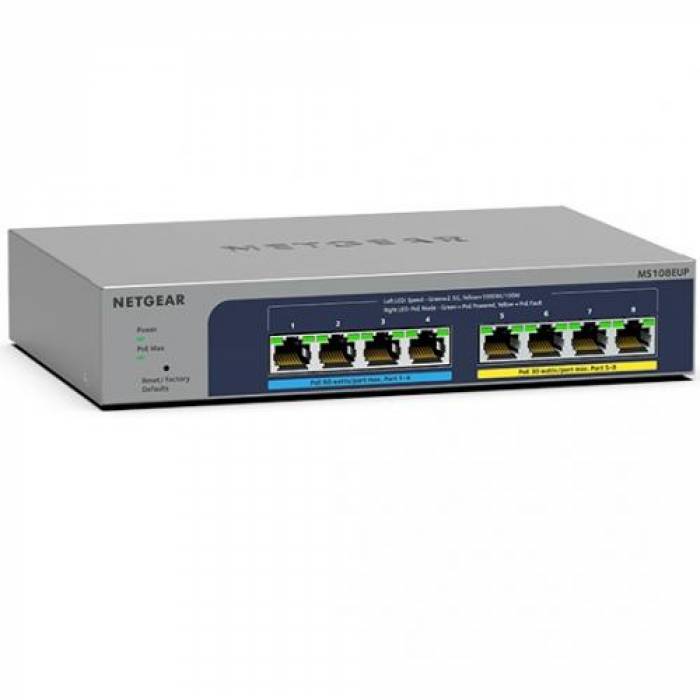 Switch Netgear MS108EUP, 8 Porturi, PoE