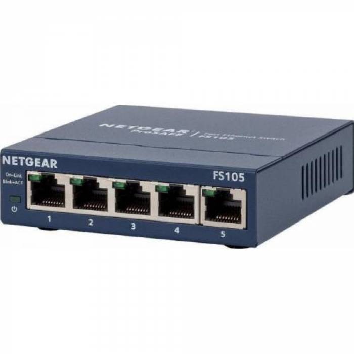 Switch Netgear ProSafe FS105 v3, 5 Porturi