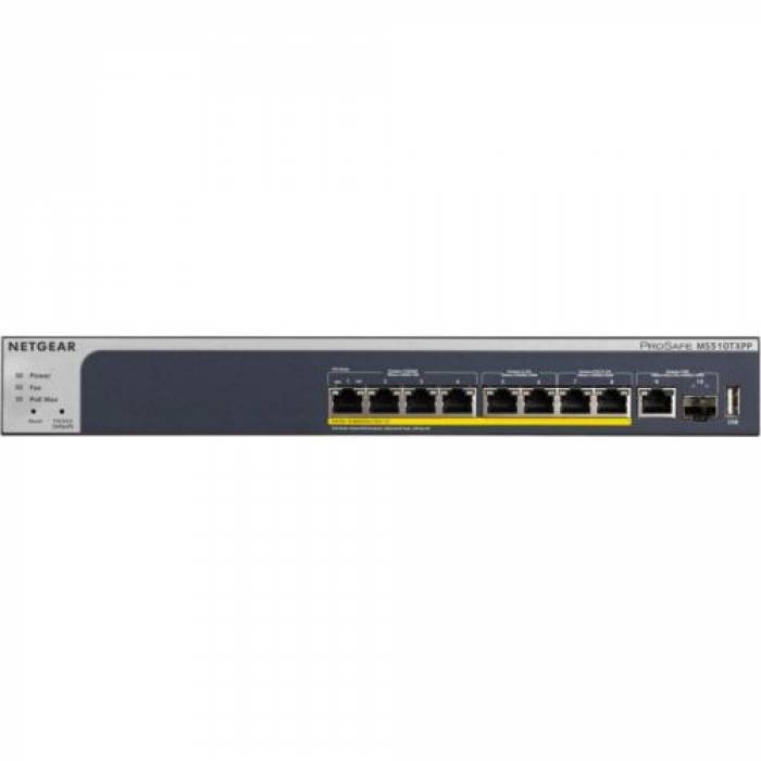 Switch Netgear Prosafe MS510TXPP, 8 Porturi, PoE+