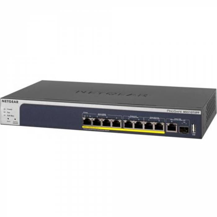 Switch Netgear Prosafe MS510TXPP, 8 Porturi, PoE+