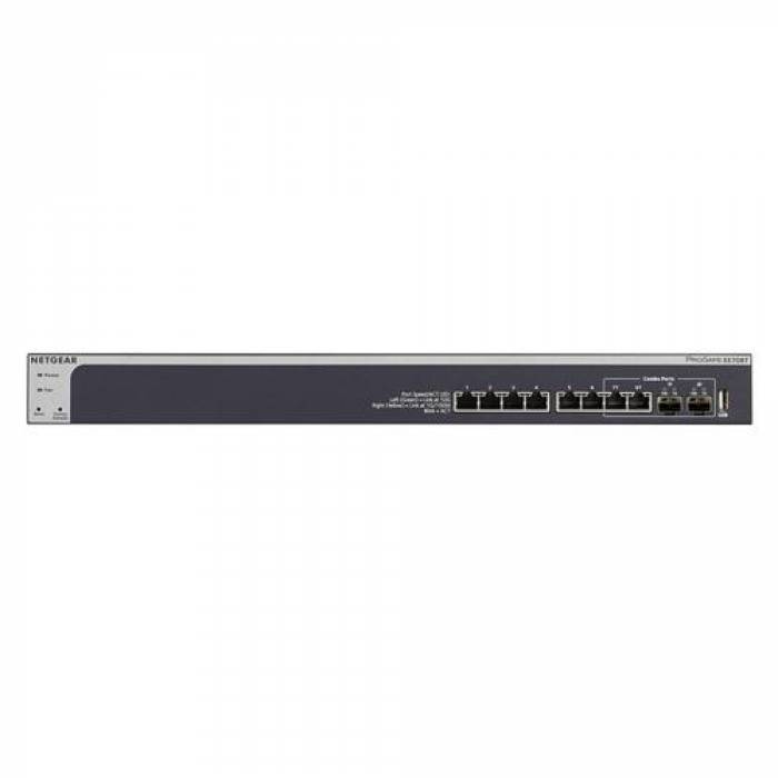 Switch Netgear ProSafe Plus XS708E v2, 8 Porturi