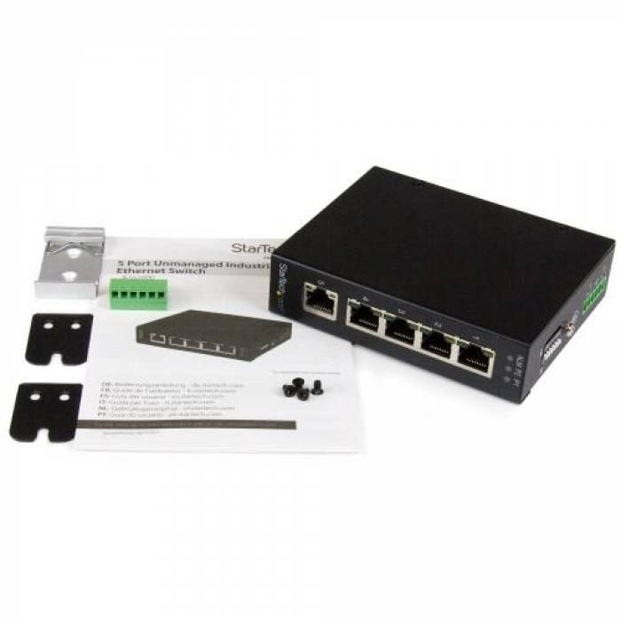 Switch Startech IES51000, 5 porturi