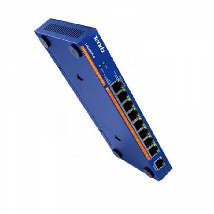 Switch Tenda TEG1009P-EI, 8 porturi, PoE