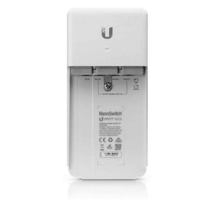 Switch Ubiquiti NanoSwitch N-SW, 4 porturi, PoE