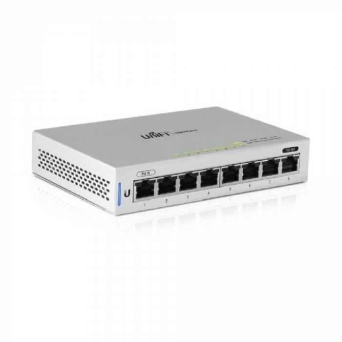 Switch Ubiquiti UniFiSwitch US-8, 8x Port, PoE