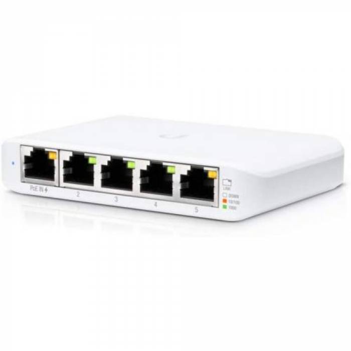 Switch Ubiquiti USW-FLEX-MINI, 5porturi, PoE, 3 bucati