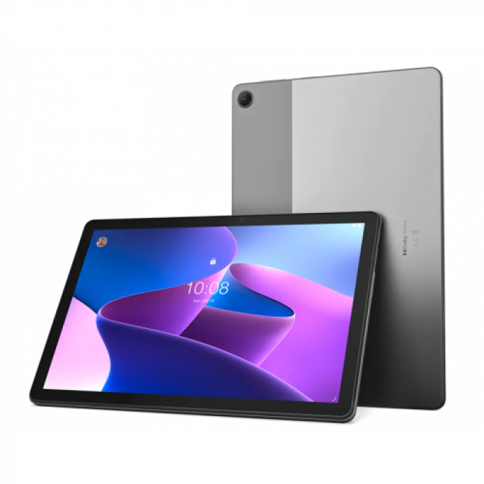 Tableta Lenovo Tab M10 (3nd Gen) TB328FU, Unisoc T610 Octa Core, 10.1inch, 64GB, Wi-Fi, BT, Android 11, Storm Grey