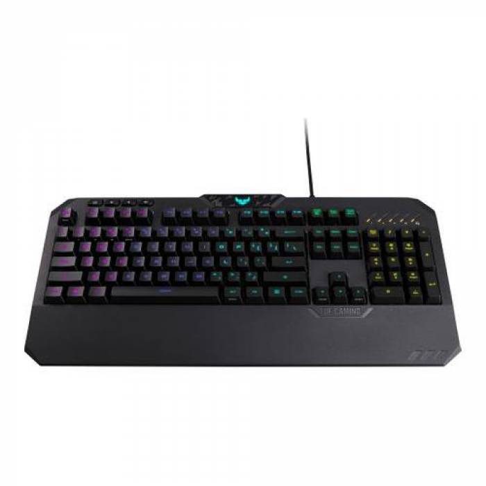 Tastatura Asus RA02 TUF GAMING K5, RGB LED, USB, Black