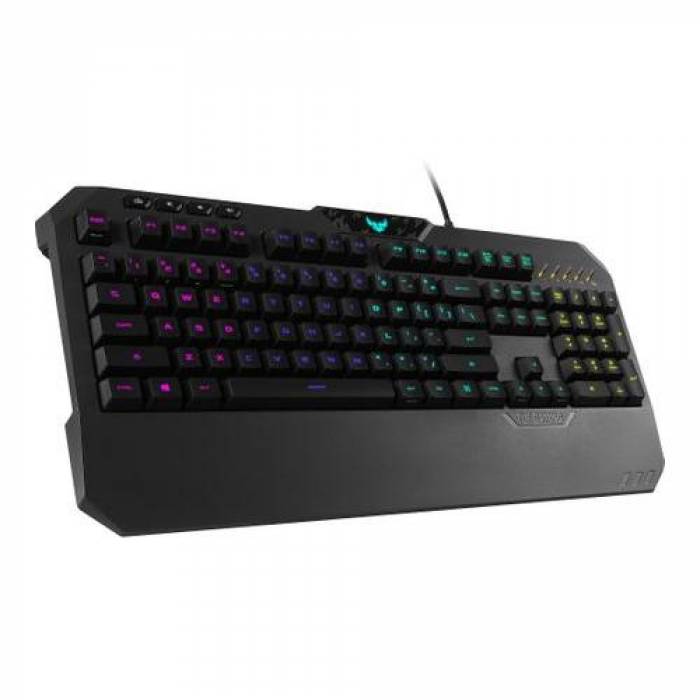 Tastatura Asus RA02 TUF GAMING K5, RGB LED, USB, Black