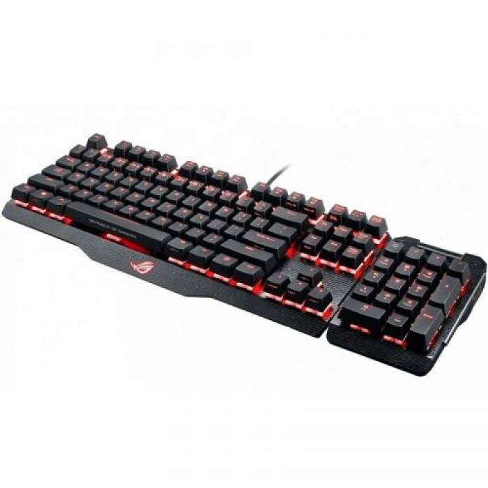 Tastatura Asus ROG Claymore Cherry MX Brown, RGB LED, USB, Black