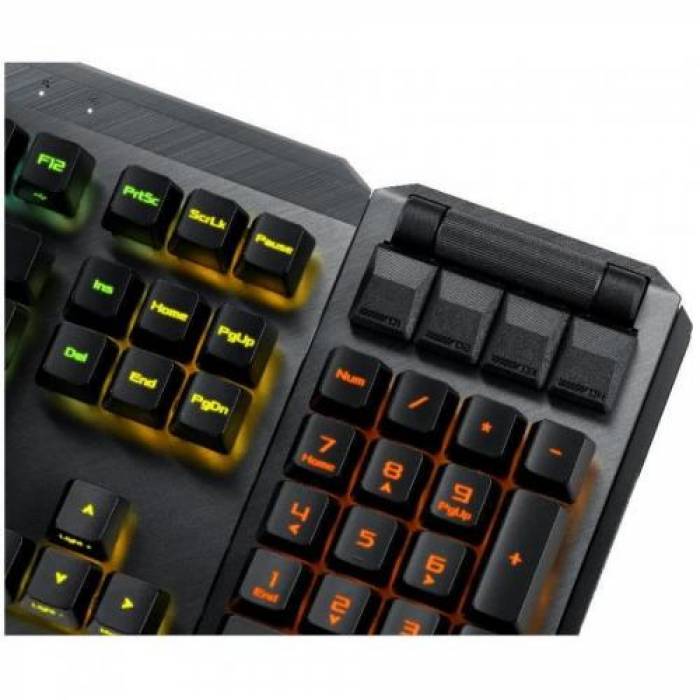 Tastatura Asus ROG Claymore II ROG RX Red, RGB LED, USB Wireless, Black