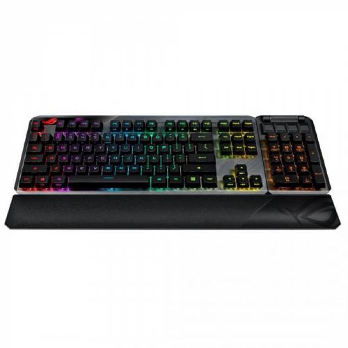 Tastatura Asus ROG Claymore II ROG RX Red, RGB LED, USB Wireless, Black