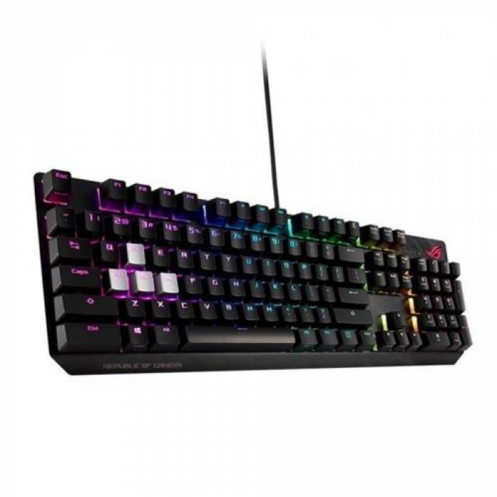 Tastatura Asus ROG Strix Scope Deluxe, RGB LED, USB, Black-Silver