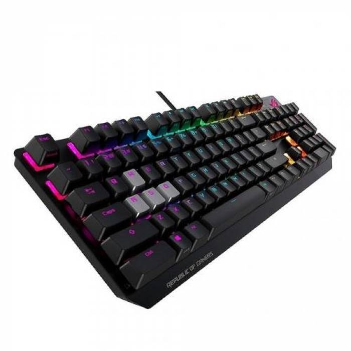 Tastatura Asus ROG Strix Scope Deluxe, RGB LED, USB, Black-Silver