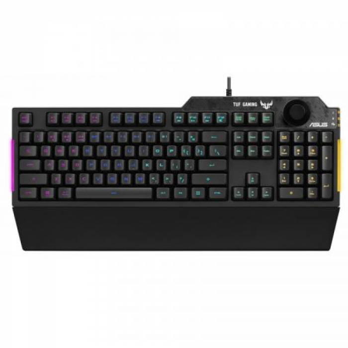 Tastatura ASUS TUF Gaming K1 RGB LED, USB, Black