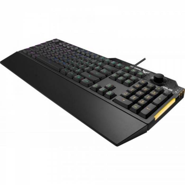 Tastatura ASUS TUF Gaming K1 RGB LED, USB, Black