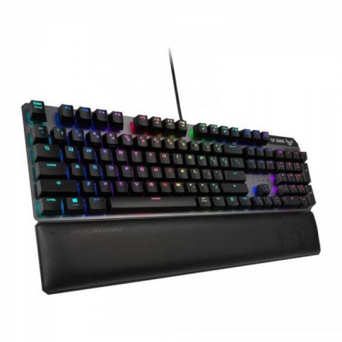 Tastatura ASUS TUF Gaming K7, RGB LED, USB, Black