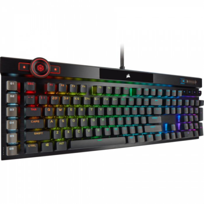 Tastatura Corsair K100, RGB LED, USB, Black