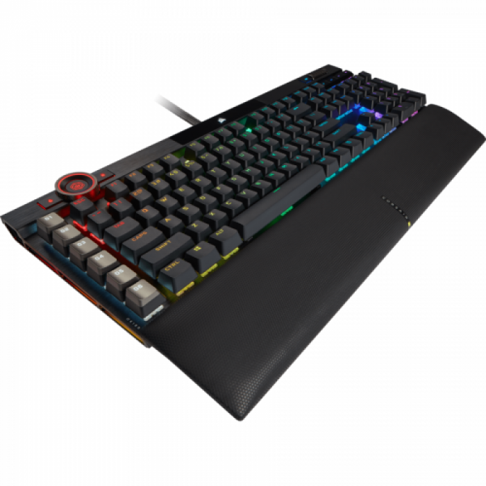 Tastatura Corsair K100, RGB LED, USB, Black