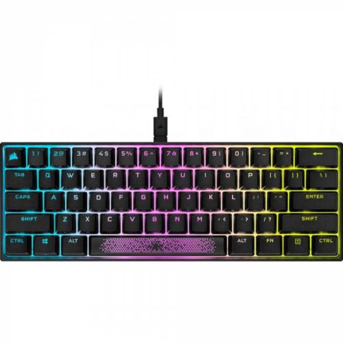 Tastatura Corsair K65 RGB Mini, RGB LED, USB, Black