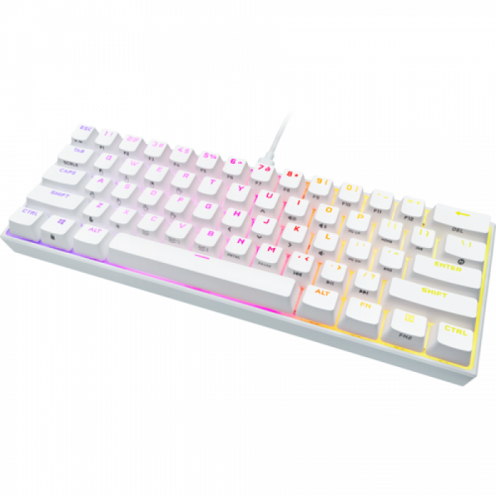 Tastatura Corsair K65 RGB Mini, RGB LED, USB, White