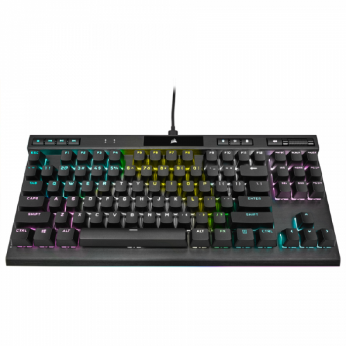 Tastatura Corsair K70 RGB TKL CHAMPION SERIES OPX Optical-Mechanical, RGB LED, USB, Black