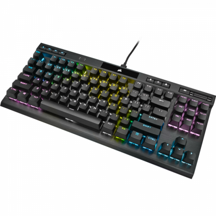 Tastatura Corsair K70 RGB TKL CHAMPION SERIES OPX Optical-Mechanical, RGB LED, USB, Black