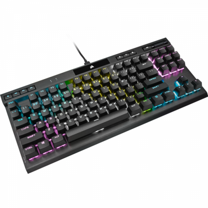 Tastatura Corsair K70 RGB TKL CHAMPION SERIES OPX Optical-Mechanical, RGB LED, USB, Black