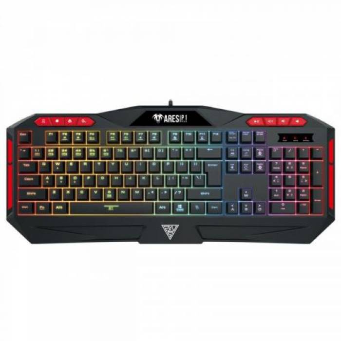 Tastatura Gamdias Ares P1 RGB LED, USB, Black