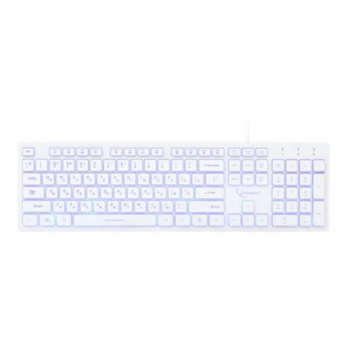 Tastatura Gembird KB-UML3-01-W-RU, 3-color LED, USB, Black