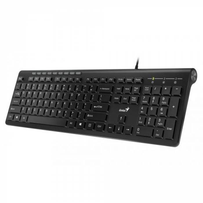 Tastatura Genius SlimStar 230, USB, black