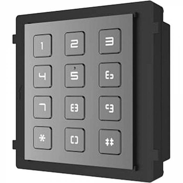 Tastatura Hikvision DS-KD-KP pentru videointerfon, Black