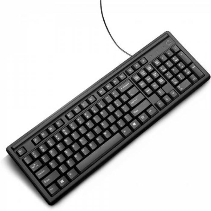 Tastatura HP 100, USB, Black