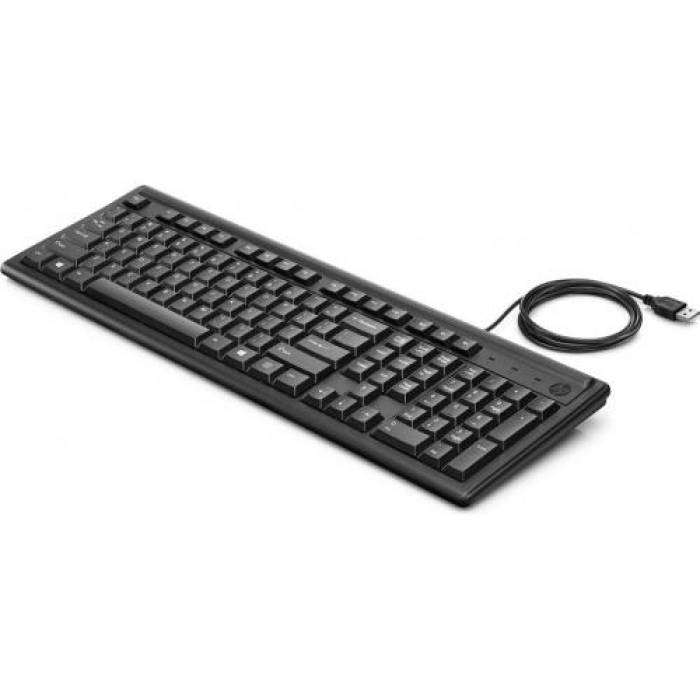 Tastatura HP 100, USB, Black