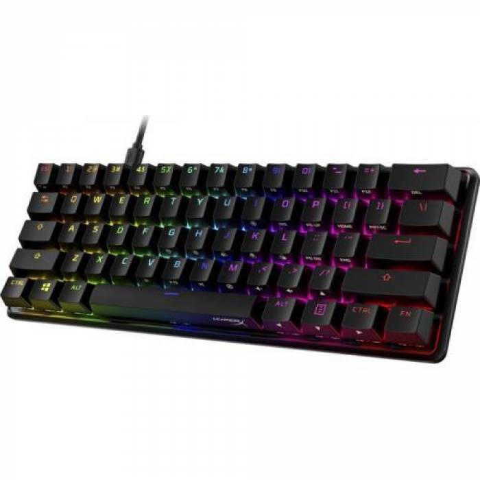 Tastatura HP HyperX Alloy Origins 60 Red Switch, RGB LED, USB, Black