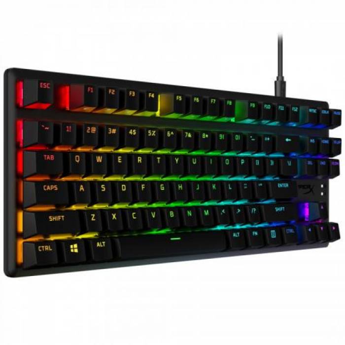 Tastatura HP HyperX Alloy Origins Core TKL PBT Red Switch, RGB LED, USB, Black