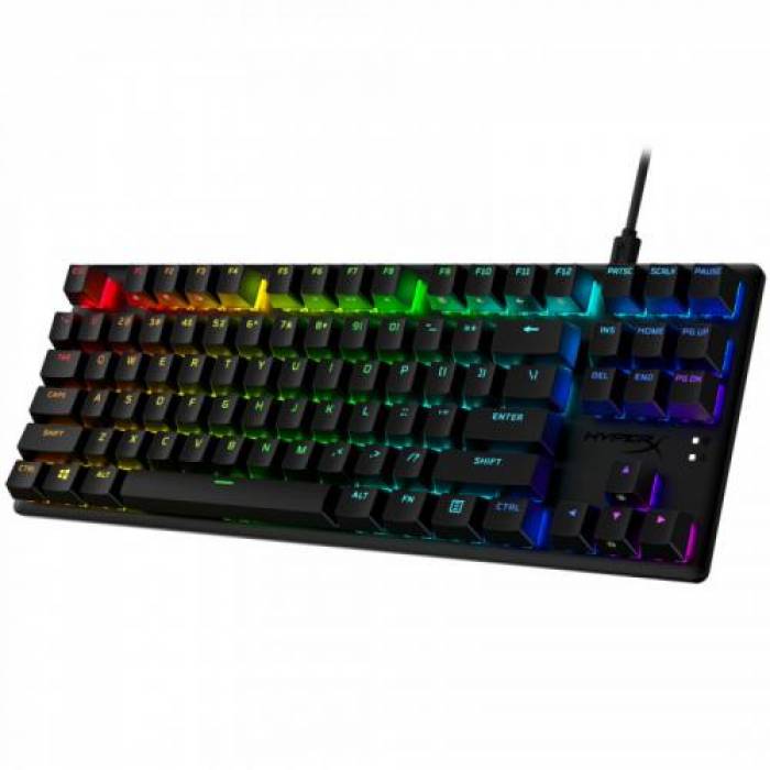 Tastatura HP HyperX Alloy Origins Core TKL PBT Red Switch, RGB LED, USB, Black