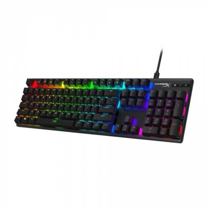 Tastatura HP HyperX Alloy Origins Red Switch, RGB LED, USB, Black