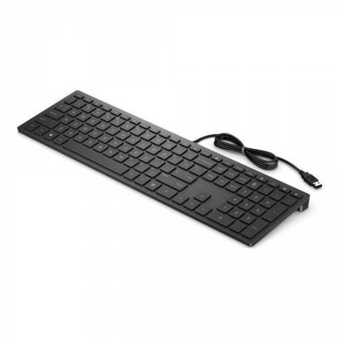 Tastatura HP Pavilion 300, USB, Cheddar black